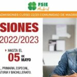 Ya se conocen las fechas para el proceso de admisión de alumnos para el curso escolar 2022/23 en la Comunidad de Madrid