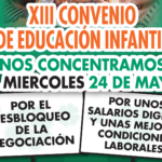 Convenio de Educación Infantil. FSIE se concentra ante la patronal el 24 de mayo