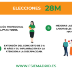 FSIE Madrid reclama mejoras para todos los profesionales de la educación y de la atención a la discapacidad