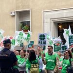 FSIE se concentra en Madrid frente a la Patronal para exigir el desbloqueo de las negociaciones del XIII Convenio de Infantil